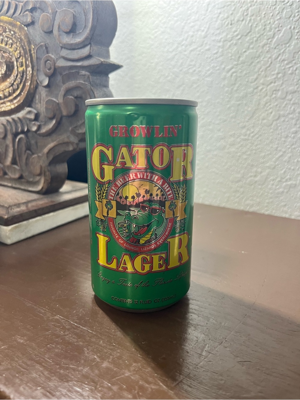 Gator Lager Beer Can